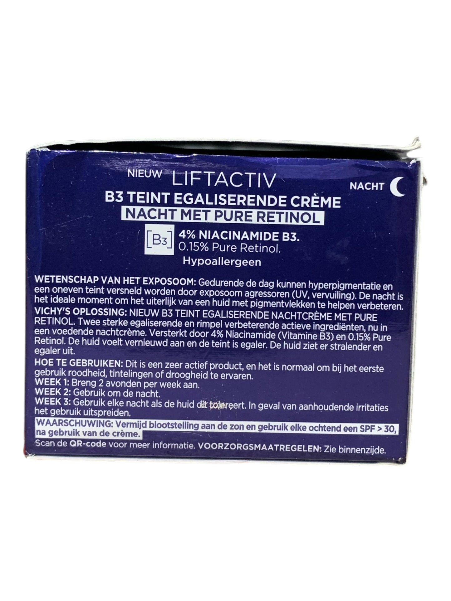 Vichy Liftactiv B3 Night Cream, 50ml | Niacinamide & Retinol for Anti-Aging Care - Exotic Pro