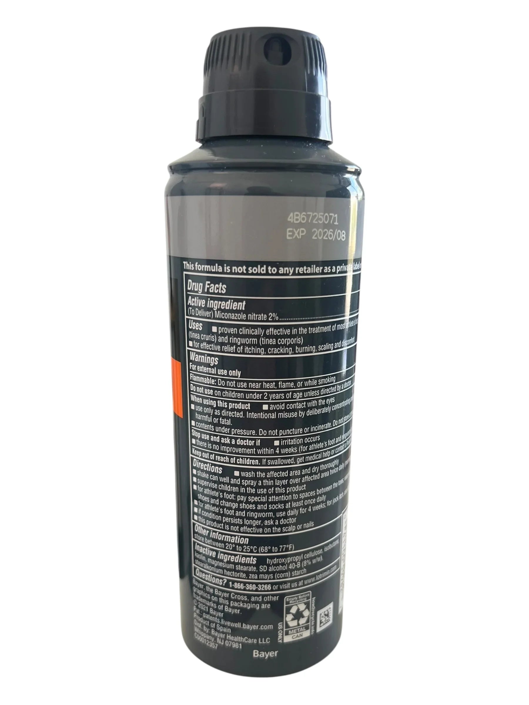 Lotrimin AF Antifungal Powder Spray 4.6 oz – Athlete’s Foot & Jock Itch - Exotic Pro