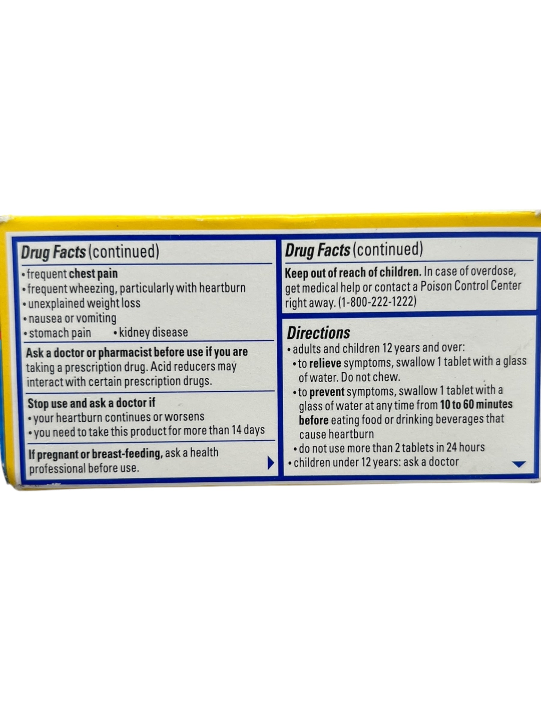 Pepcid AC Maximum Strength Heartburn Relief, Famotidine 20mg, 50 Ct - Exotic Pro