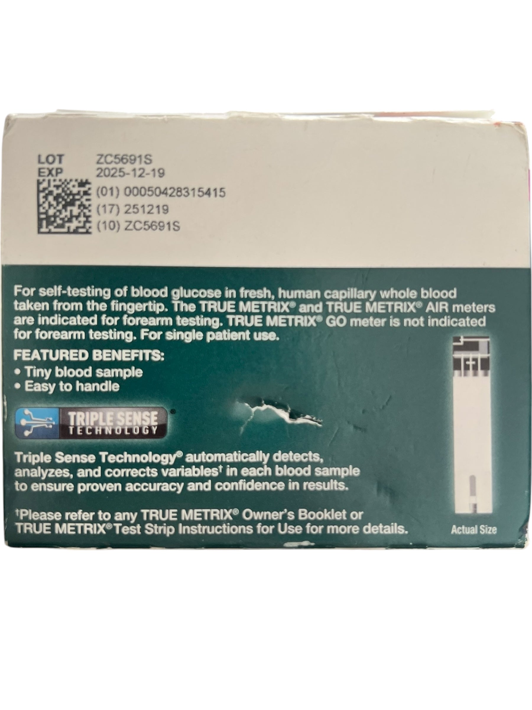 TRUE METRIX Premium Blood Glucose Test Strips – 100 Ct for Diabetics