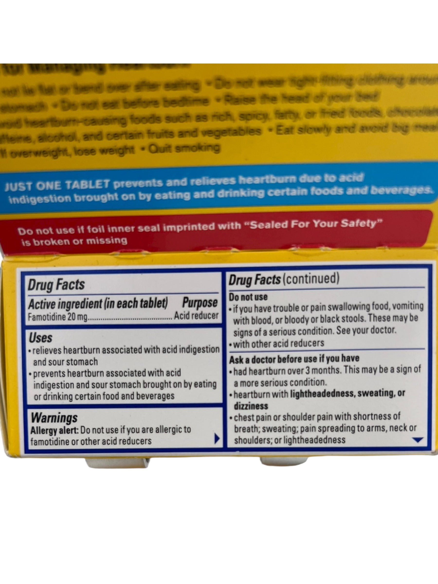 Pepcid AC Maximum Strength Heartburn Relief, Famotidine 20mg, 50 Ct - Exotic Pro