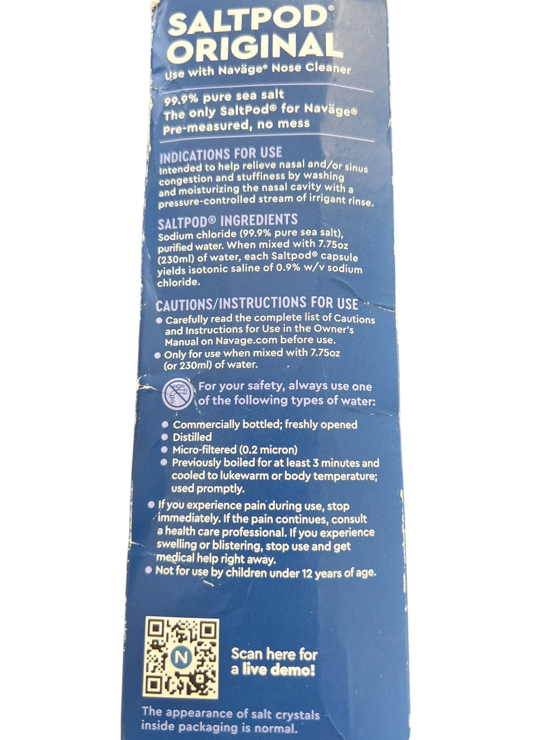 Naväge SaltPod 30-Pack – Original Saline Nasal Irrigation Capsules