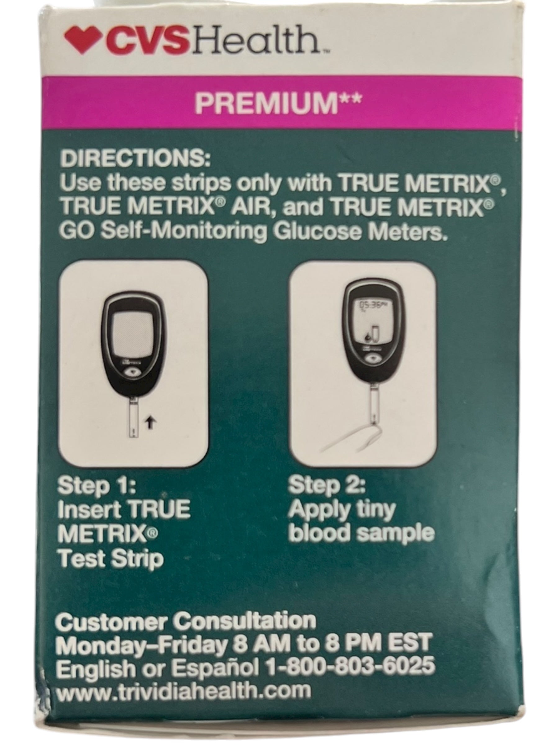 TRUE METRIX Premium Blood Glucose Test Strips – 100 Ct for Diabetics