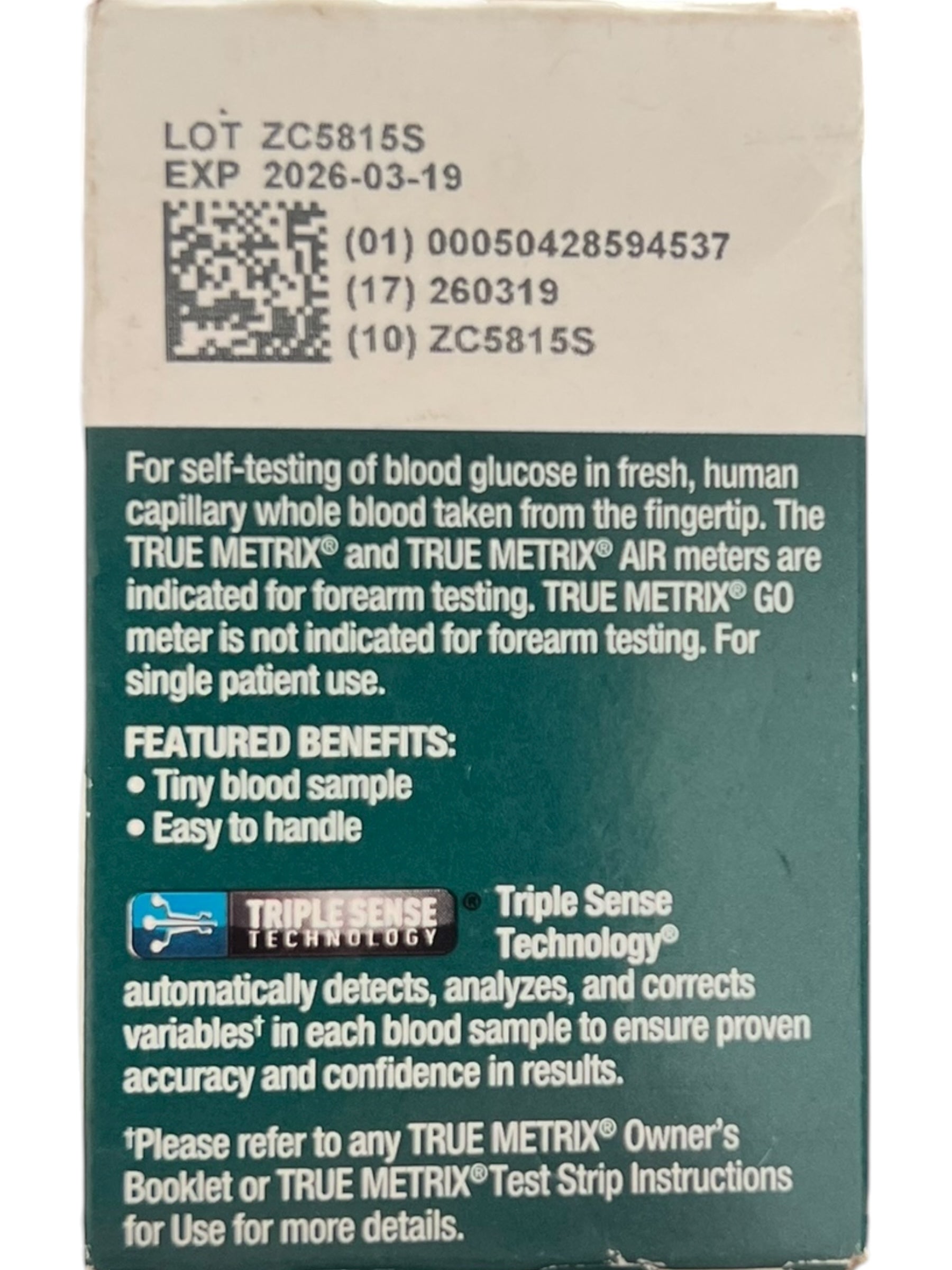 TRUE METRIX Premium Blood Glucose Test Strips – 30 Ct for Diabetics
