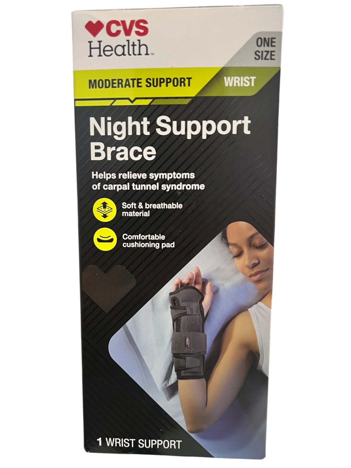 CVS Health Night Wrist Support Brace for Carpal Tunnel & Pain Relief - Exotic Pro
