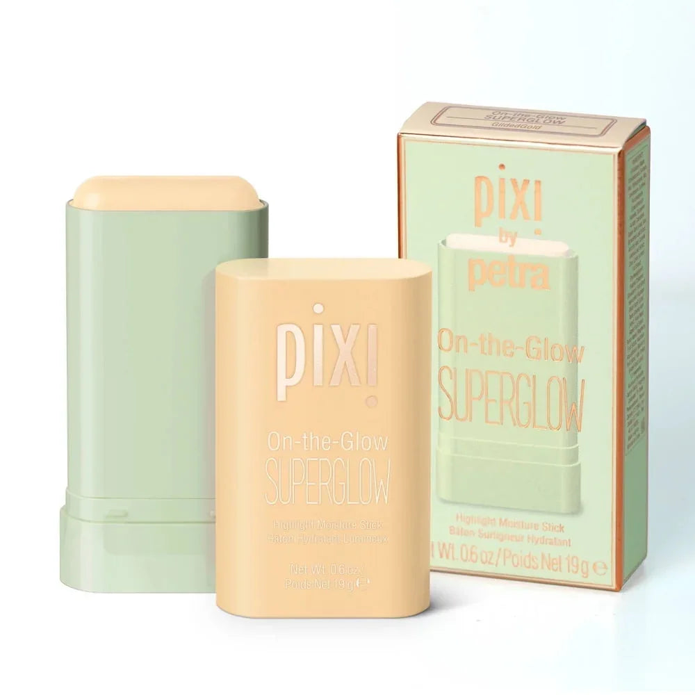Pixi Beauty On-the-Glow SuperGlow Highlight Stick, Gilded Gold, 0.6 Oz - Exotic Pro