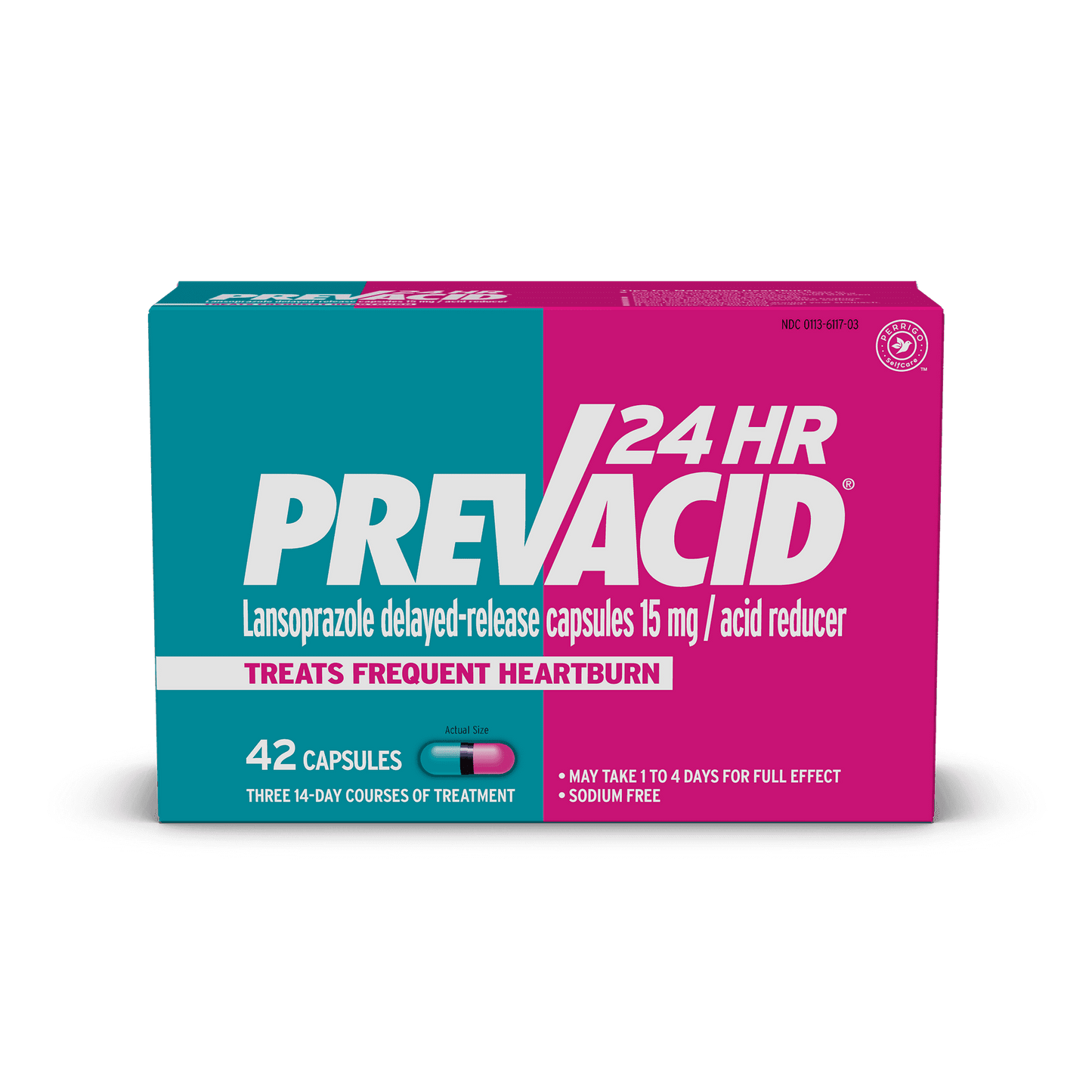Prevacid 24HR Lansoprazole 15mg Acid Reducer – 42 Ct, Heartburn Relief - Exotic Pro