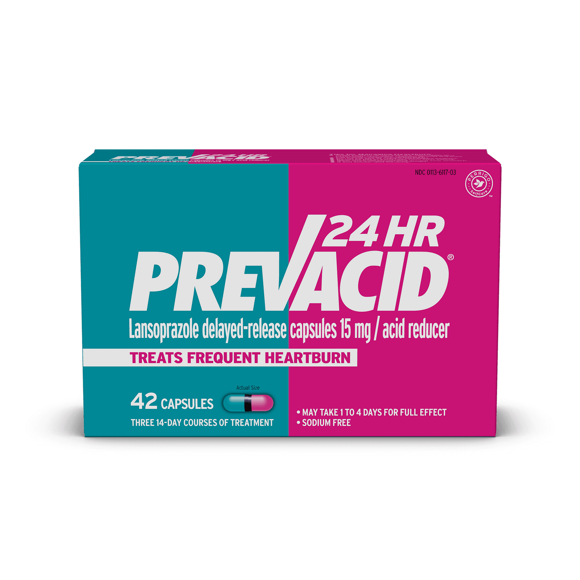 Prevacid 24HR Lansoprazole 15mg Acid Reducer – 42 Ct, Heartburn Relief - Exotic Pro