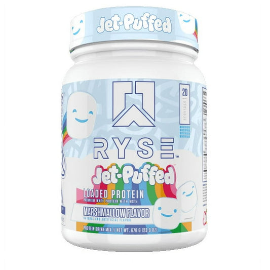 RYSE Loaded Protein Powder, Jet-Puffed Marshmallow – 25g, 20 Servings