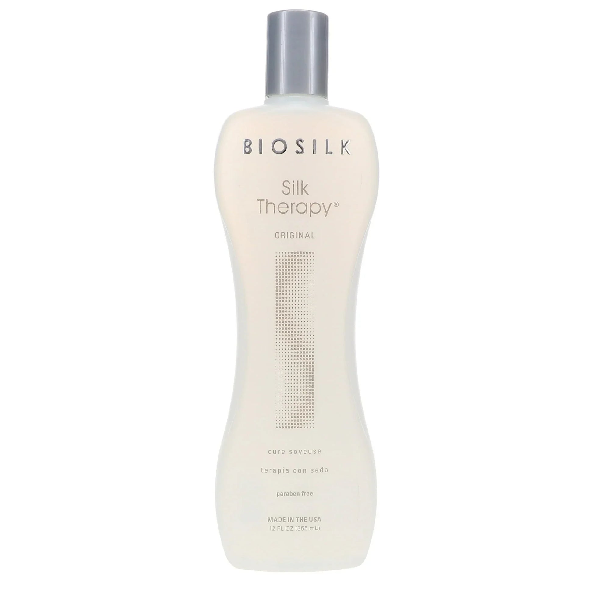 Biosilk Silk Therapy Serum for Hair, Leave-In Treatment, Unisex, Paraben Free, 12 oz - Exotic Pro