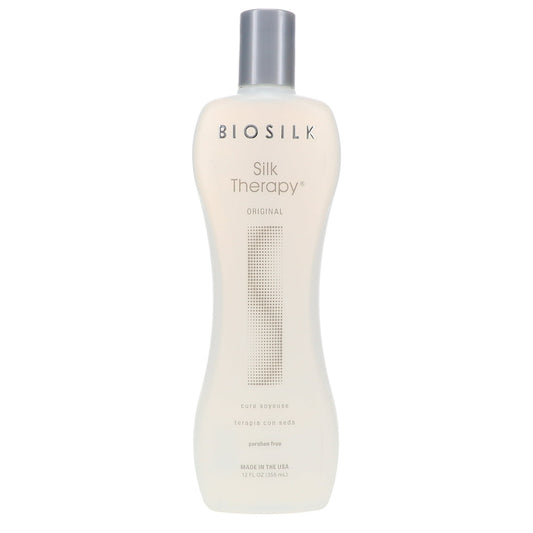 Biosilk Silk Therapy Serum for Hair, Leave-In Treatment, Unisex, 12 oz