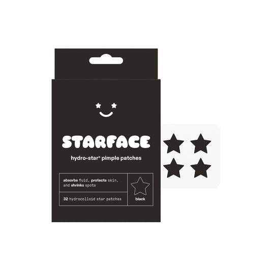 Starface Black Hydro-Star Pimple Patches, 32-Count, All Skin Types