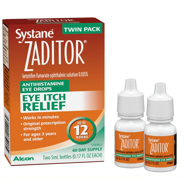 Systane Zaditor Antihistamine Eye Drops 10mL – Allergy Itch Relief - Exotic Pro