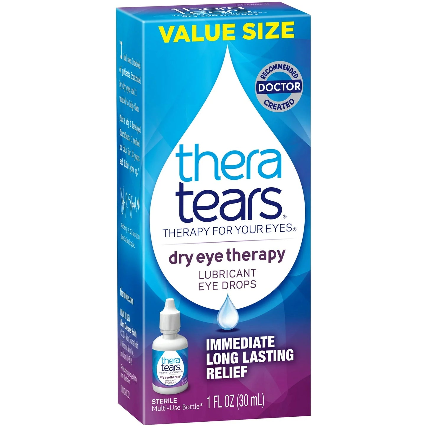 TheraTears Dry Eye Therapy Lubricating Eye Drops 1 fl oz - Exotic Pro