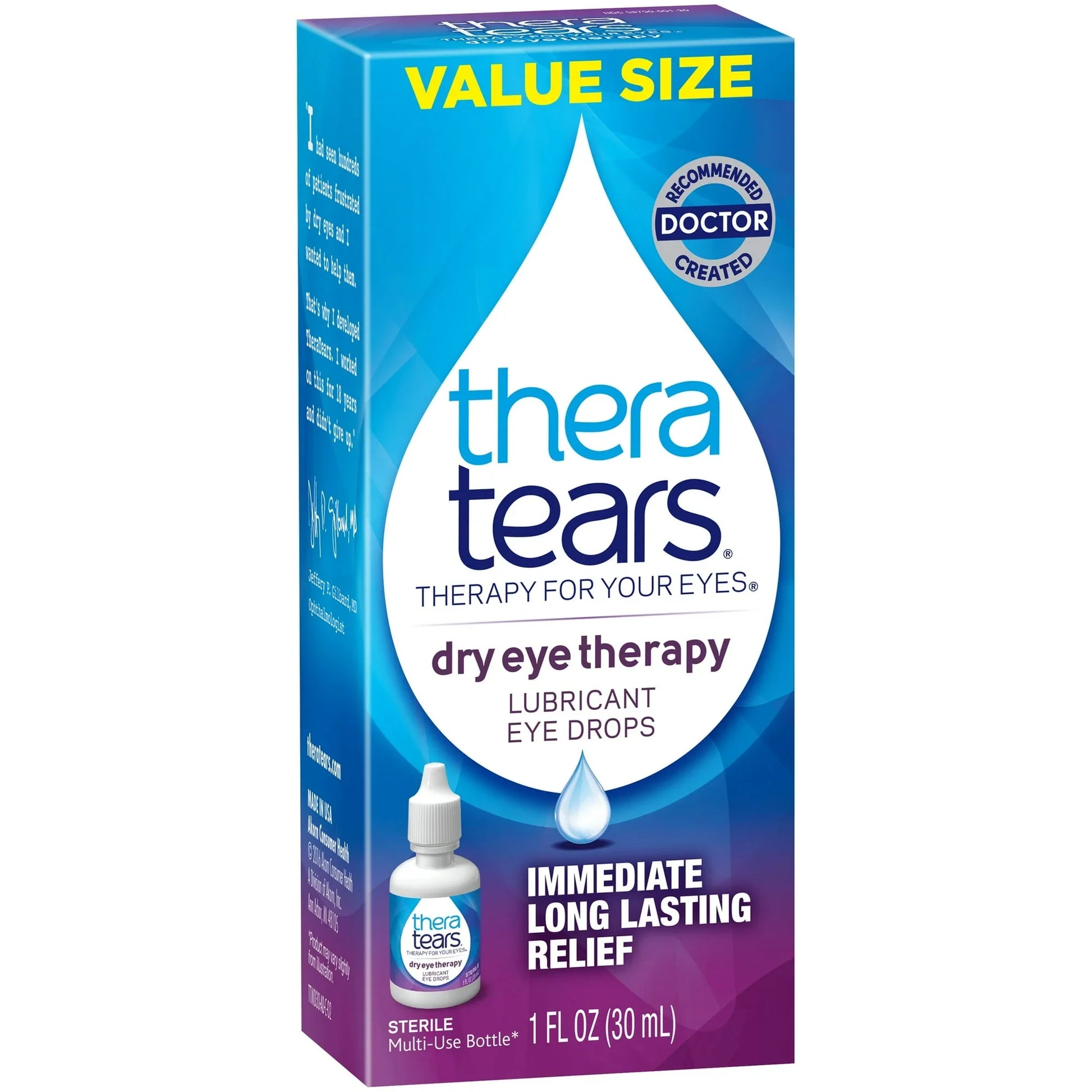 TheraTears Dry Eye Therapy Lubricating Eye Drops 1 fl oz - Exotic Pro