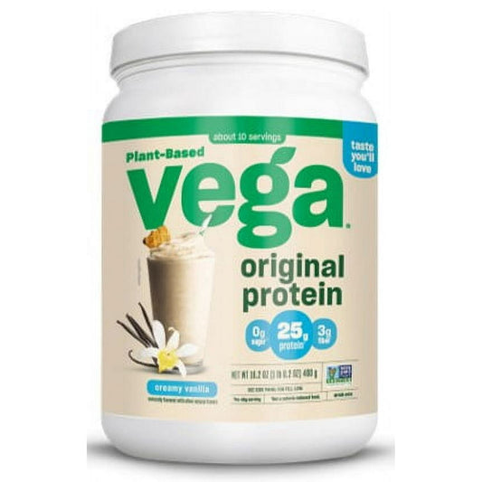 Vega Original Plant-Based Protein Powder, Vanilla – 10 Servings (16.2 oz)