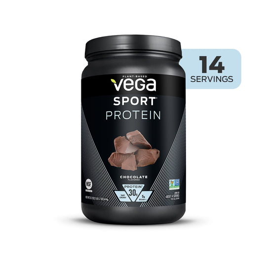 Vega Sport Plant-Based Protein Powder, Chocolate – 30g, 1.3 lb (21.7 oz)