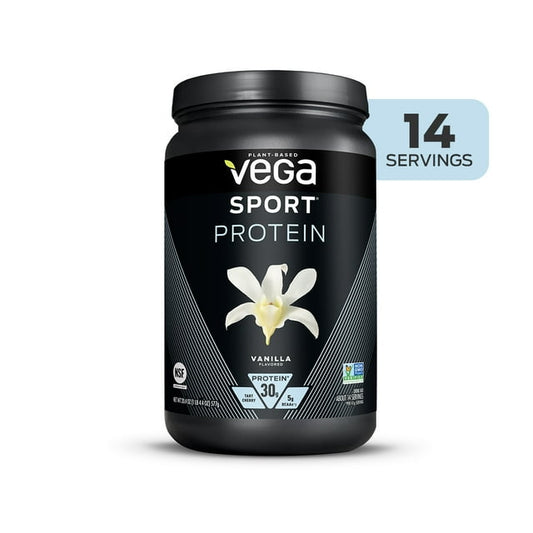 Vega Sport Plant-Based Protein Powder, Vanilla – 20.4 oz, 14 Servings
