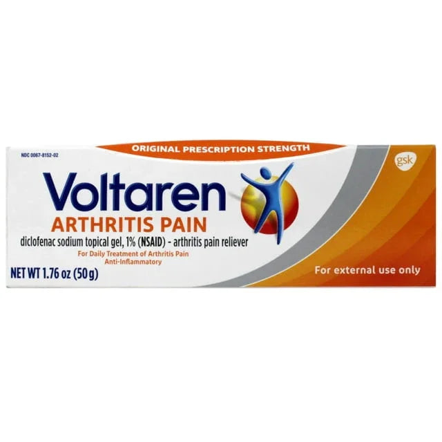 Voltaren Arthritis Pain Relief Gel, Topical NSAID, 1.7 oz (50g) - Exotic Pro