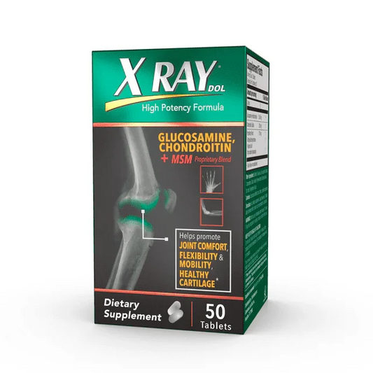 X Ray Dol Glucosamine Chondroitin + MSM Tablets – Joint Support, 50 Ct - Exotic Pro