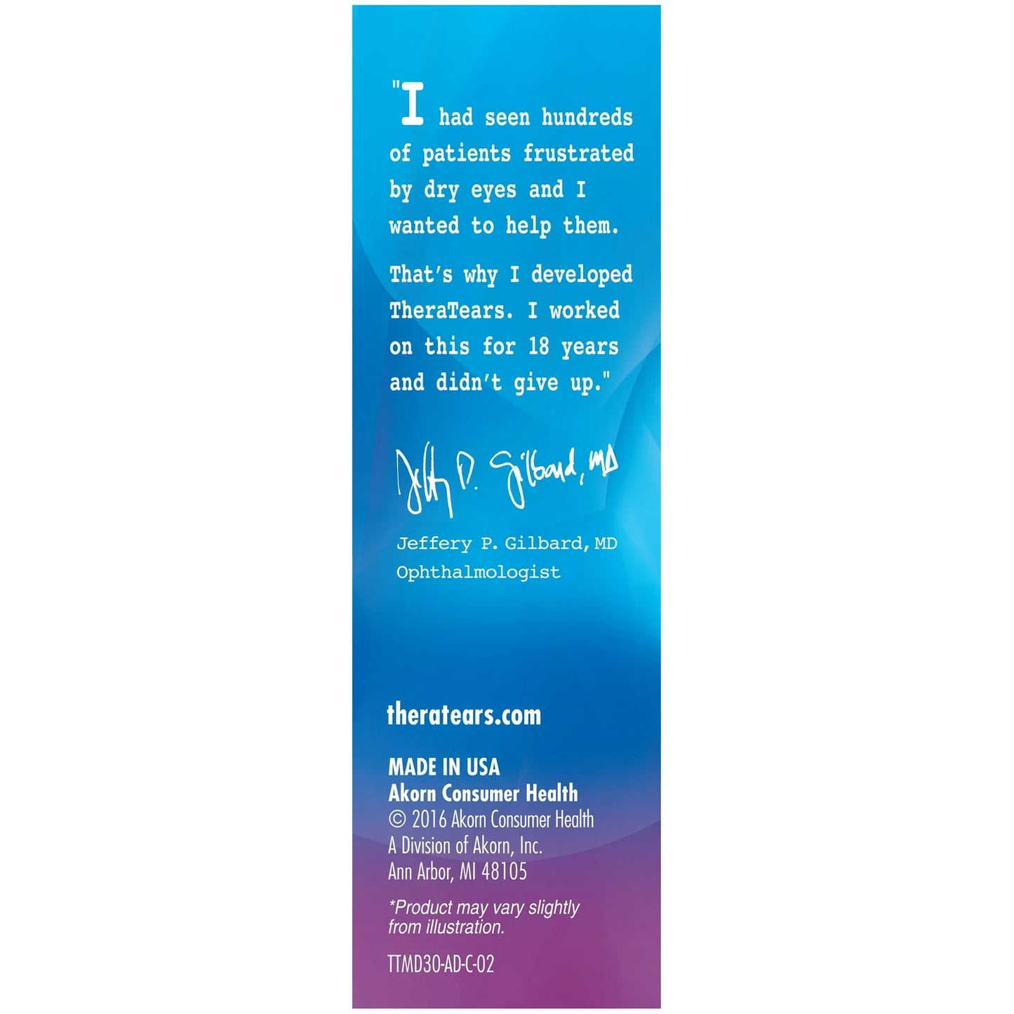TheraTears Dry Eye Therapy Lubricating Eye Drops 1 fl oz - Exotic Pro