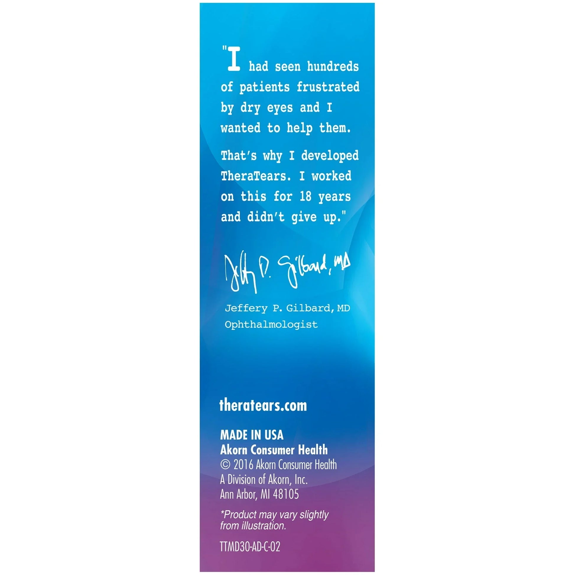 TheraTears Dry Eye Therapy Lubricating Eye Drops 1 fl oz - Exotic Pro