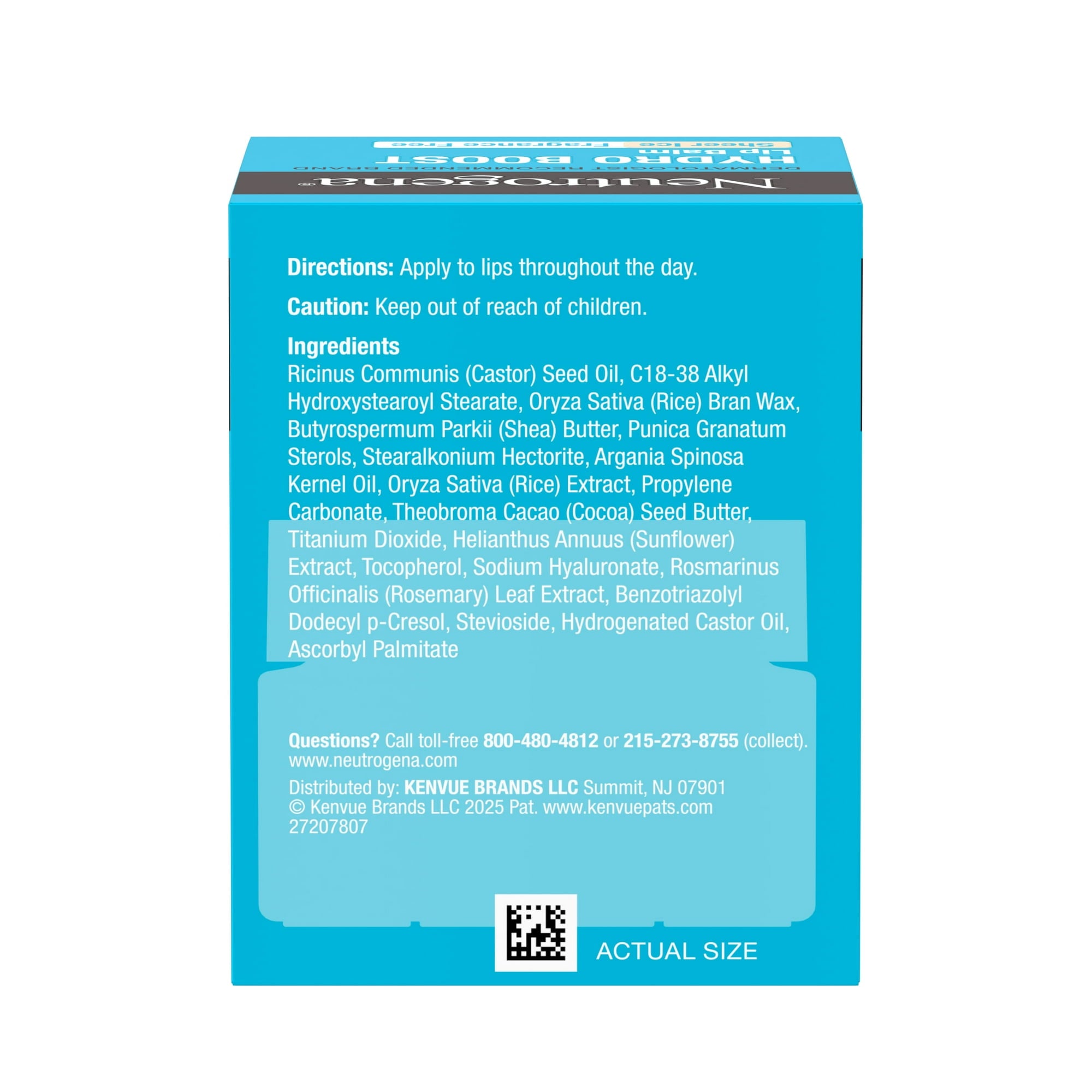 Neutrogena Hydro Boost Lip Balm with Hyaluronic Acid, Sheer Ice 0.5 oz