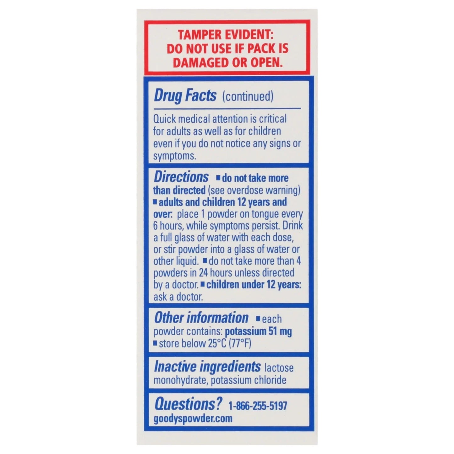 Goody's Extra Strength Headache Powder Sticks for Fast Relief – 50 Ct - Exotic Pro