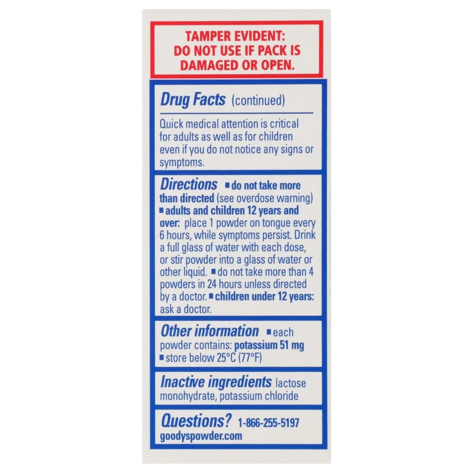 Goody's Extra Strength Headache Powder Sticks for Fast Relief – 50 Ct - Exotic Pro