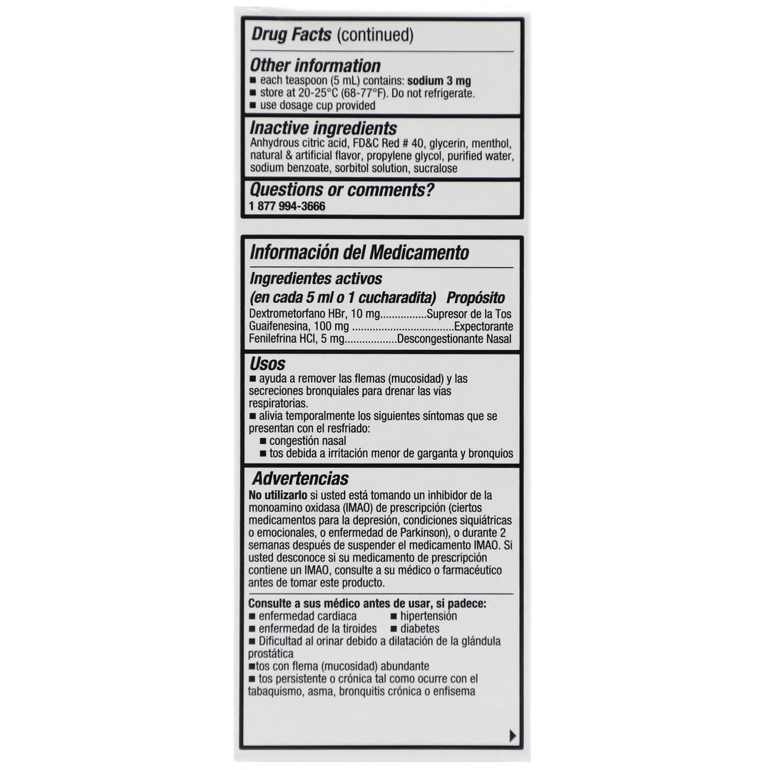 Tukol Cough &amp; Congestion Syrup – Multi-Symptom Cold Relief, 4 fl oz - Exotic Pro