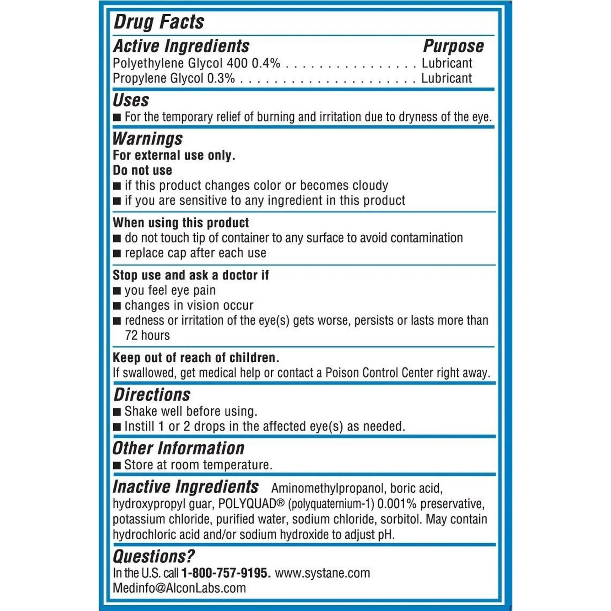 Systane Ultra Dry Eye Drops Daily Use – 2x4mL Pocket Pack - Exotic Pro