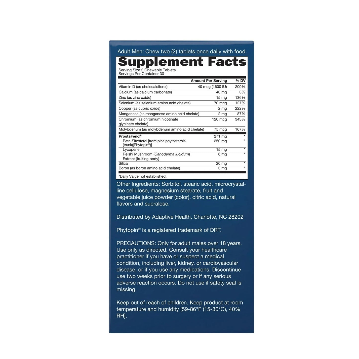 Super Beta Prostate Advanced 60 Ct | Men’s Chewable Supplement with Berry Flavor - Exotic Pro