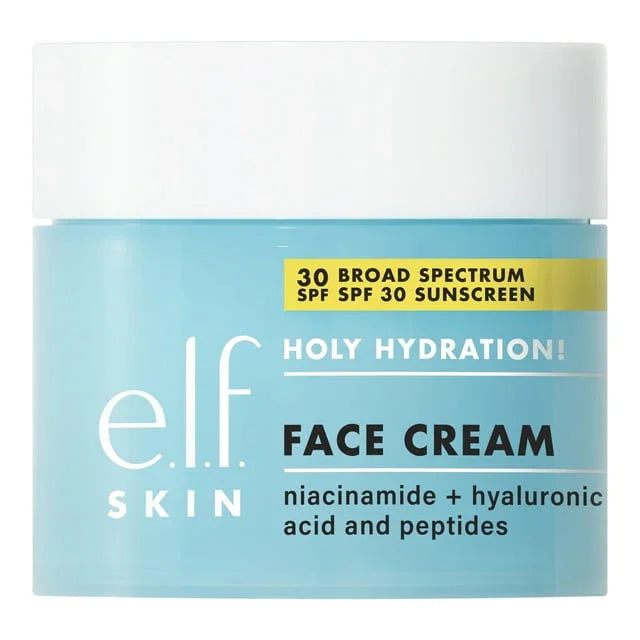 e.l.f. Holy Hydration! Face Cream SPF 30 | 1.7 oz Daily Moisturizer + Sunscreen - Exotic Pro