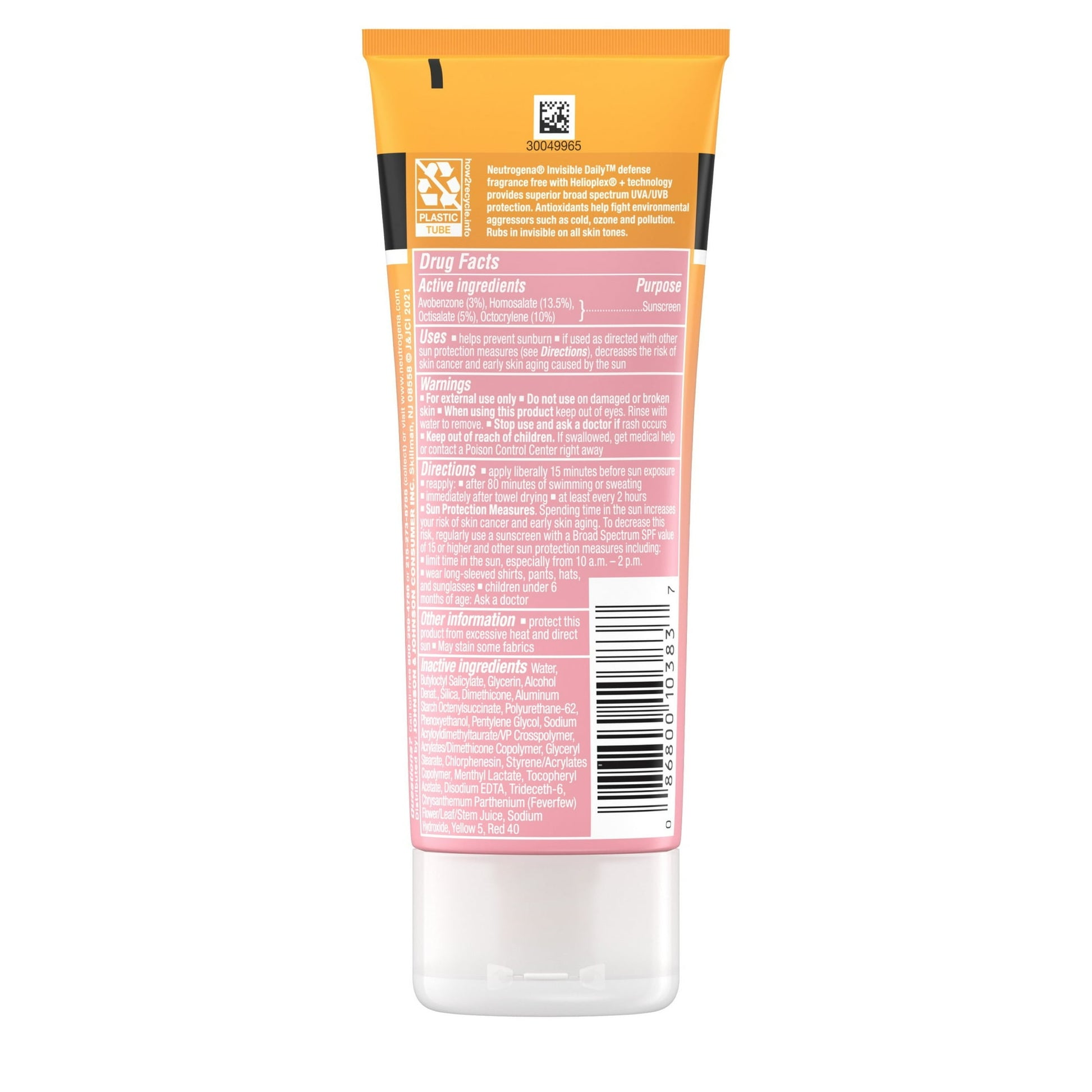 Neutrogena Invisible Daily Defense SPF 60+ Sunscreen Lotion, 3 oz - Exotic Pro