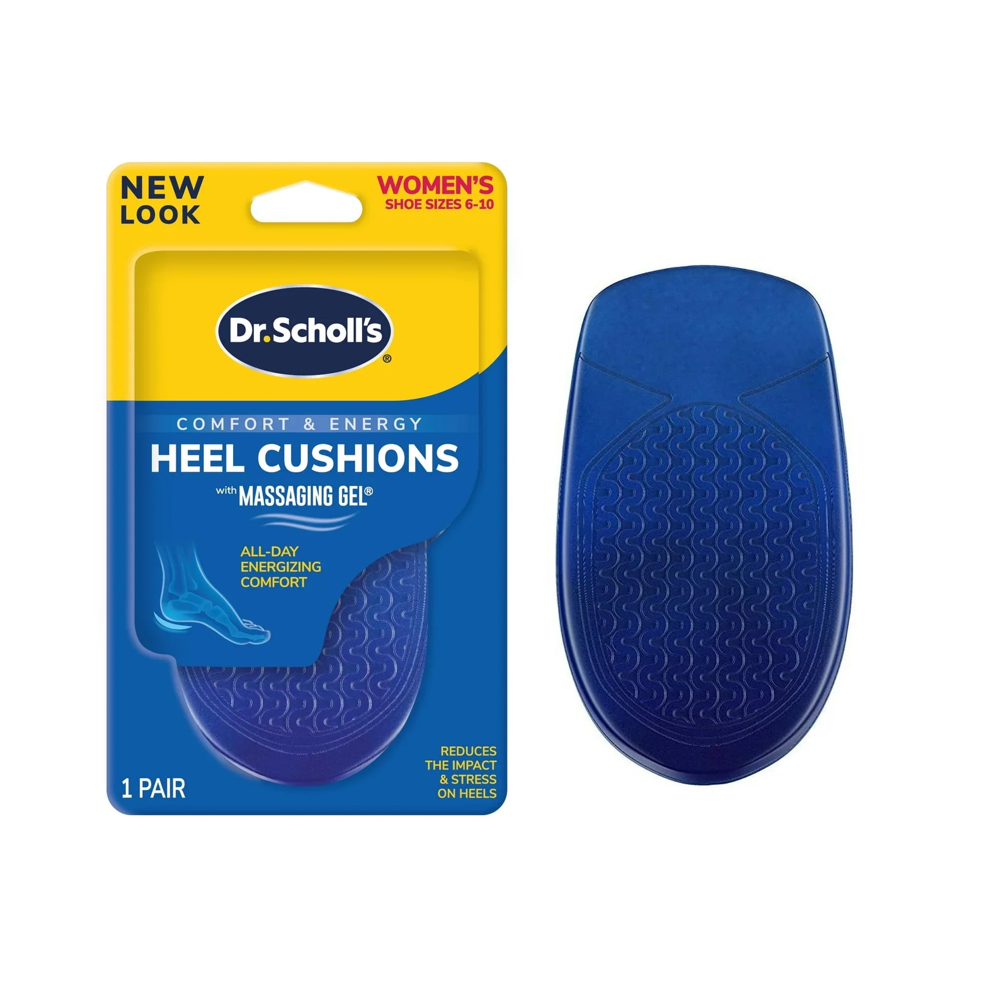 Dr. Scholl's Massaging Gel Heel Cushions for Women 6–10 | Pain Relief Inserts - Exotic Pro