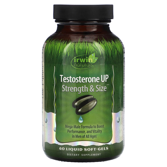 Irwin Naturals Testosterone UP Strength &amp; Size – 60 Softgels