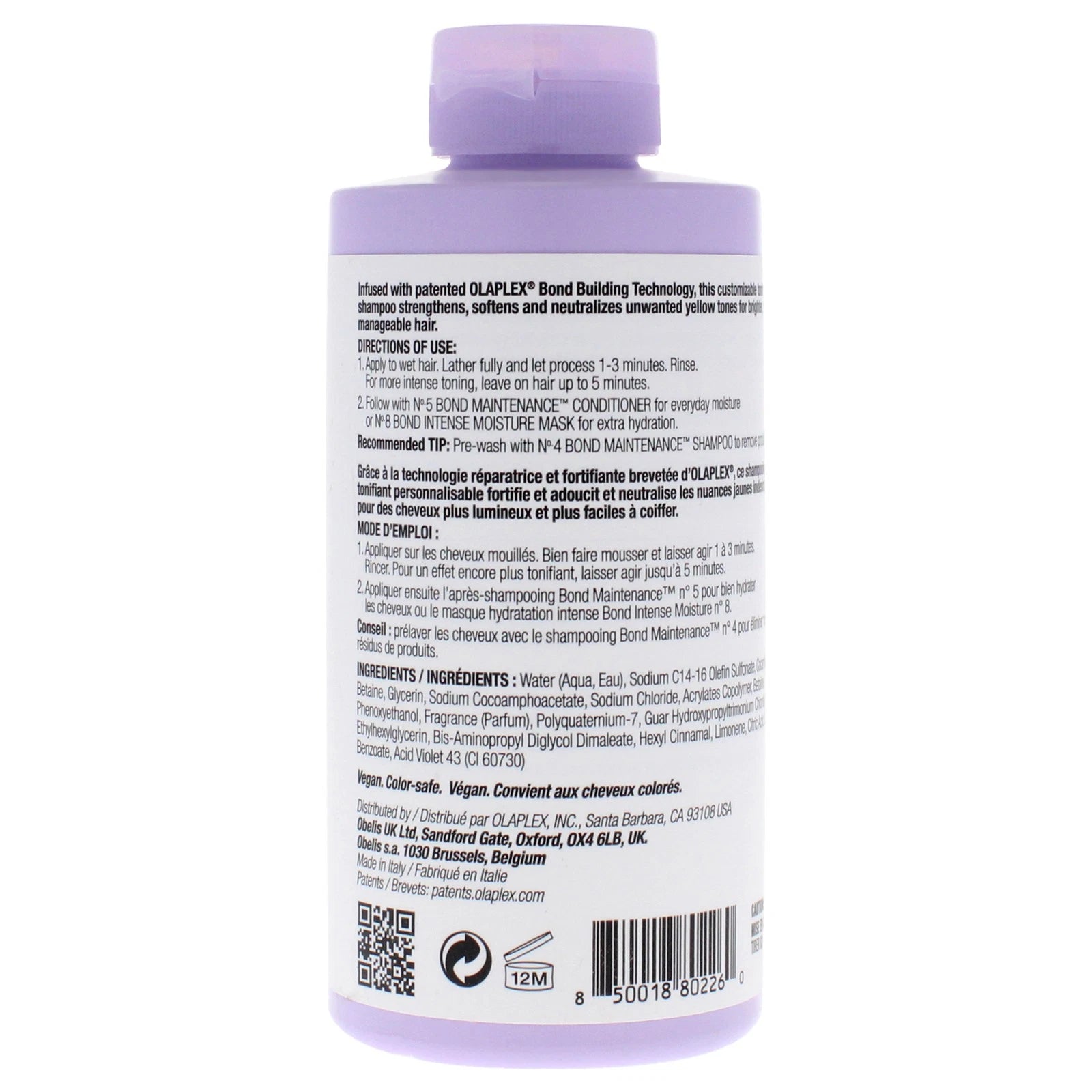 OLAPLEX No. 4P Blonde Enhancer Toning Shampoo – 8.5 oz