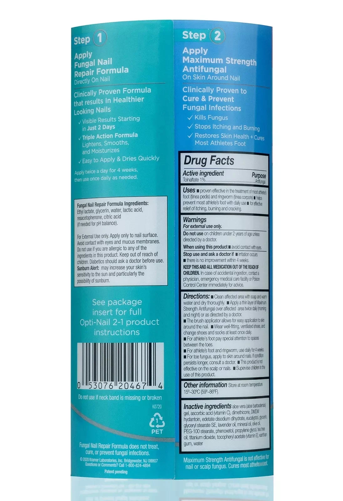 Opti-Nail 2-in-1 Antifungal Nail Repair Pen Kills Fungus & Improves Nail Appearance, Tolnaftate 1% - Exotic Pro