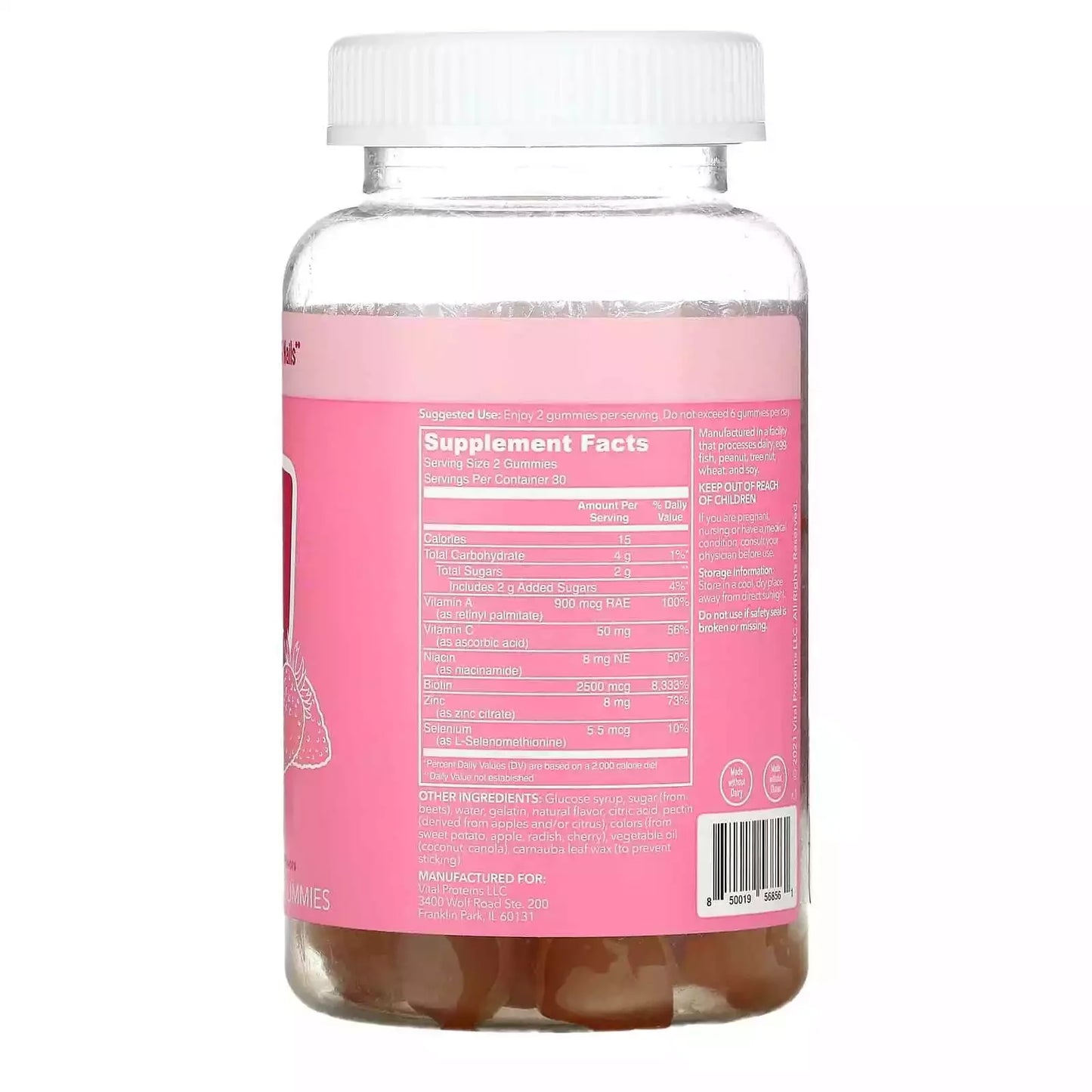 Vital Proteins, Beauty Gummies, Strawberry, 60 Gummies - Exotic Pro