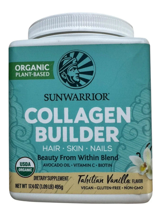 SunWarrior Organic Collagen Builder Powder, Tahitian Vanilla Flavor - Exotic Pro