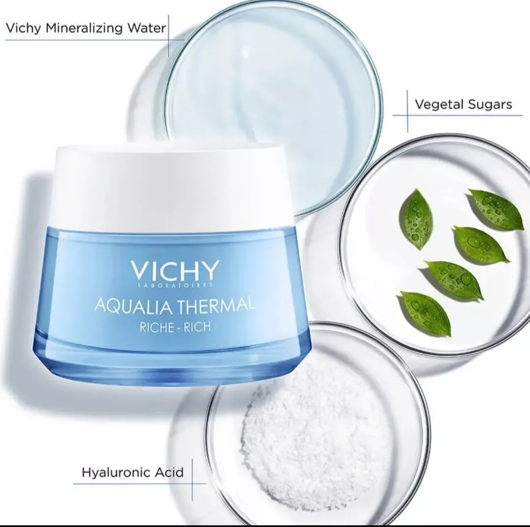 Vichy Aqualia Thermal Rich Hydrating Cream - 1.7oz (50ml) - Exotic Pro